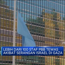 100 Staf Tewas di Gaza, PBB Kibarkan Bendera Setengah Tiang