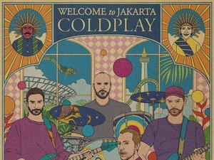 Coldplay Bersanding dengan Ondel-ondel Betawi di Ilustrasi Ciptaan Seniman Bali