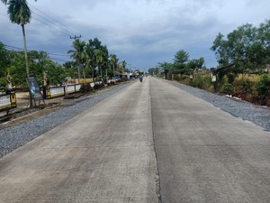 Pembangunan Jalan Lampung Tengah yang Dibiayai APBD Sudah Rampung