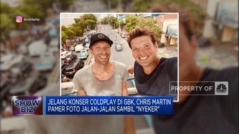 Jelang Konser, Chris Martin Pamer Foto 