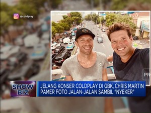 Jelang Konser, Chris Martin Pamer Foto 