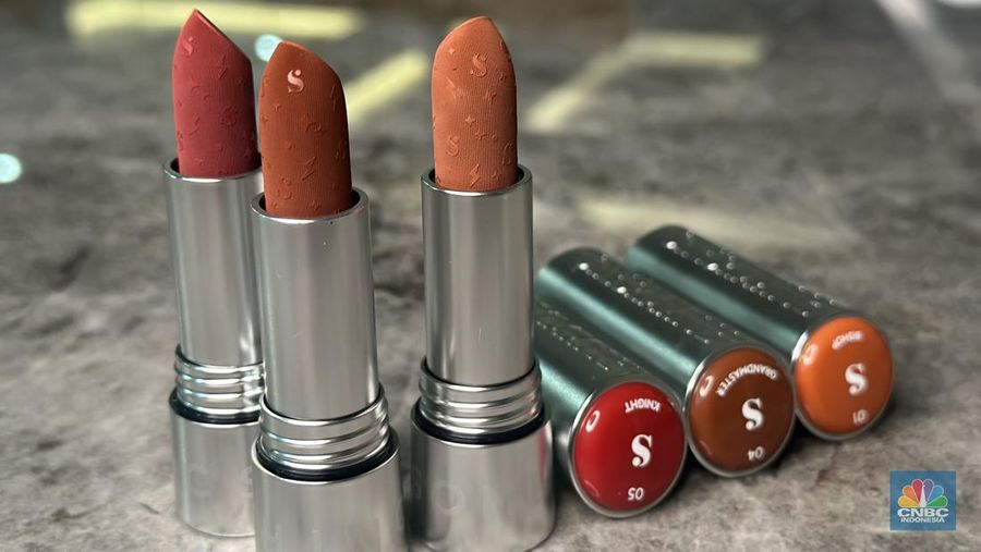 Produk terbaru Somethinc Lipstick Checkmatte. (CNBC Indonesia/Wanti Puspa)