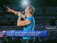 Video: Waspada Tiket Palsu Jelang Konser Coldplay