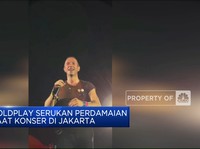 Coldplay Serukan Perdamaian Saat Konser Di Jakarta