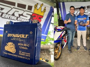 Populer di Dunia Balap, Aki Dynavolt Sponsori Doni Racing School
