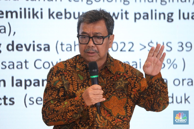 Suasana Special Dialogue 'Menata Masa Depan Sawit Indonesia, di Jakarta Kamis (16/11/2023). (CNBC Indonesia/Tri Susilo)gue 'Menata Masa Depan Sawit Indonesia, di Jakarta Kamis (16/11/2023). (CNBC Indonesia/Tri Susilo)