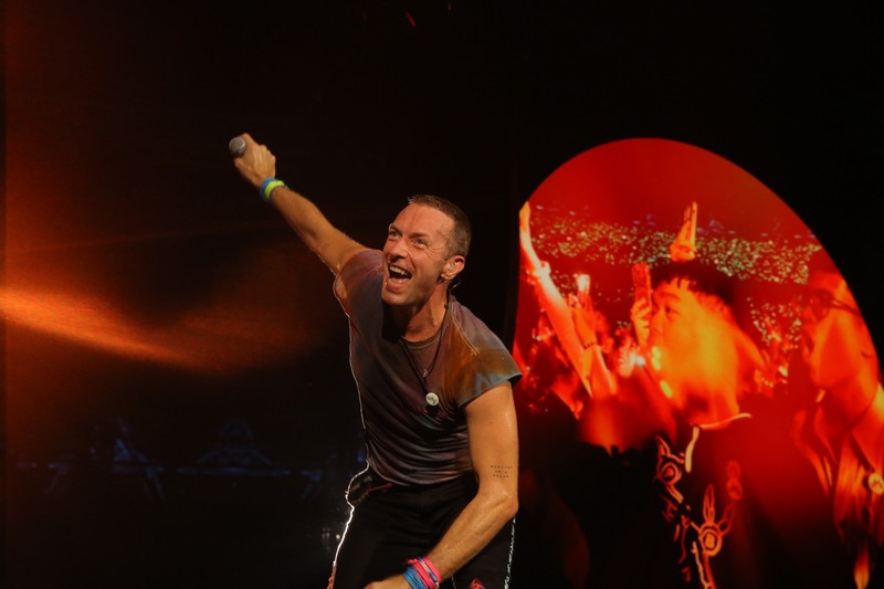 Konser Coldplay di SUGBK, Senayan, Jakarta, Rabu (15/11/2023) malam. (Tripa Ramadhan/detikcom)