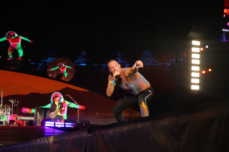 Konser Coldplay di SUGBK, Senayan, Jakarta, Rabu (15/11/2023) malam. (Tripa Ramadhan/detikcom)