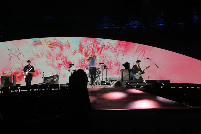 Konser Coldplay di SUGBK, Senayan, Jakarta, Rabu (15/11/2023) malam. (Tripa Ramadhan/detikcom)