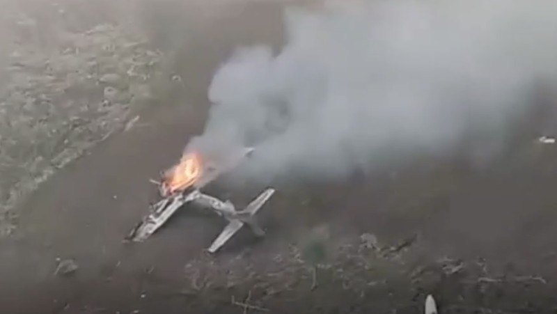 Pesawat TNI AU jatuh di Pasuruan. (Tangkapan Layar Video CNN Indonesia)