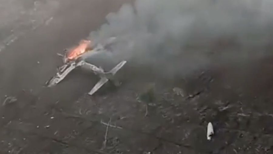 Pesawat TNI AU jatuh di Pasuruan. (Tangkapan Layar Video CNN Indonesia)