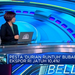 Pesta Durian Runtuh Bubar, Ekspor RI Jatuh 10,4%