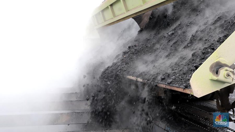 Aktivitas pertambangan batubara milik Bayan Resources di Tabang/Pakar, Kalimantan, Jumat (17/11/2023). (CNBC Indonesia/Muhammad Sabki).