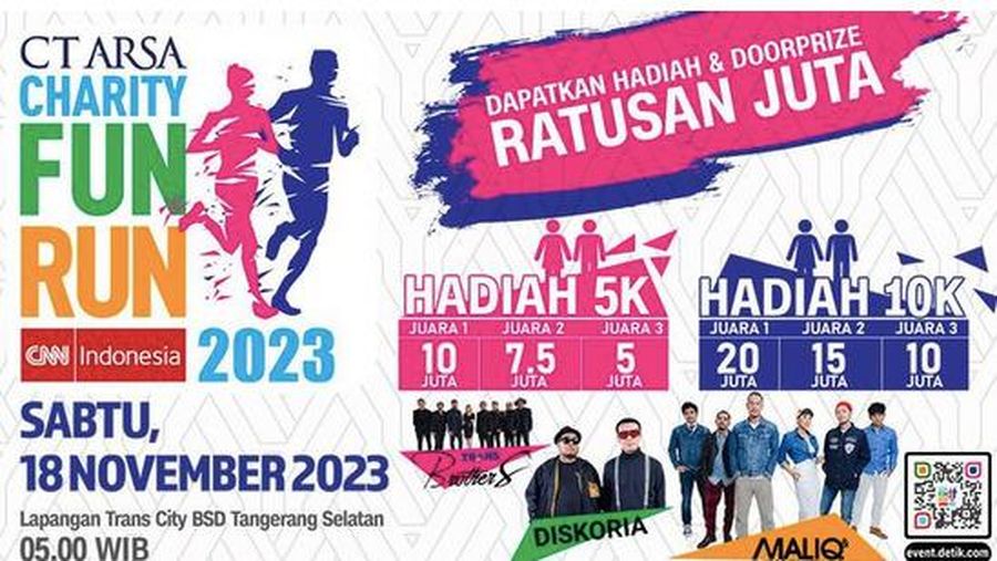 CT Arsa Charity Fun Run 2023. (Dok. CT Arsa)