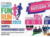 Jangan Lewatkan! Besok CT Arsa Charity Fun Run Rekor di BSD
