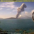 Erupsi G. Anak Krakatau pada hari Jumat, 09 Juni 2023. (Dok. magma.esdm)