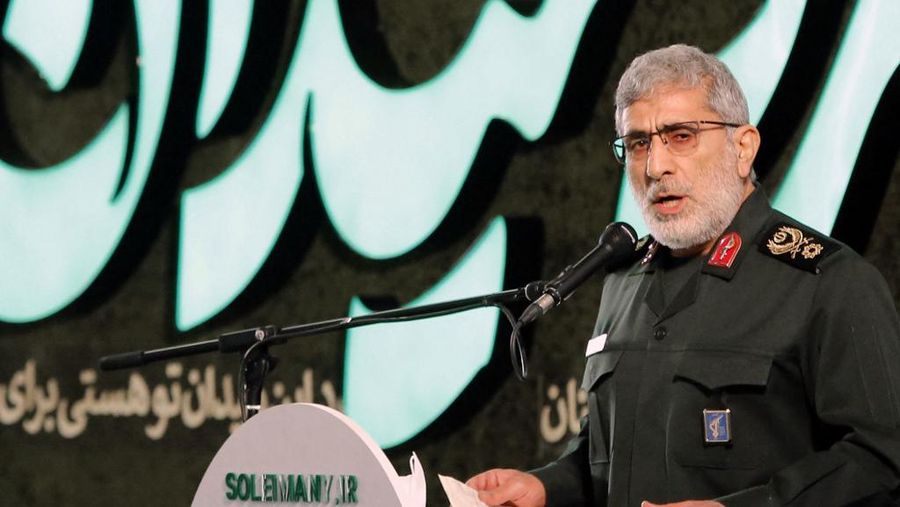 Komandan Pasukan Quds Iran Esmail Ghaani. (Photo by AFP/File Foto)