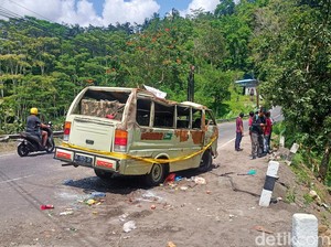 Sopir Minibus Maut yang Tewaskan Enam Pemedek Jadi Tersangka