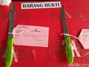 2 Pisau Dapur Panjang Jadi Bukti KDRT Suami ke dr Qory