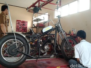 Kreasi Siswa SMKN 1 Majalengka Ubah Barang Rongsok Jadi Motor