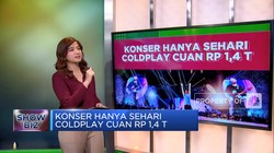 Video: Konser Hanya Sehari, Coldplay Cuan Rp 1,4 Triliun
