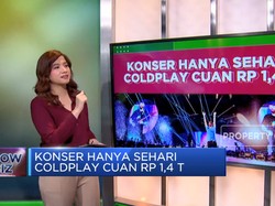 Video: Konser Hanya Sehari, Coldplay Cuan Rp 1,4 Triliun