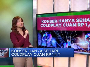 Video: Konser Hanya Sehari, Coldplay Cuan Rp 1,4 Triliun