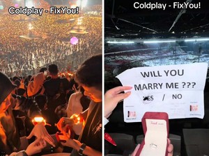 Cerita Pria yang Viral Lamar Pacar Saat Konser Coldplay di GBK, Bikin Haru