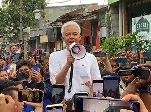 Ganjar Temui Massa Buruh KSPSI di Tangerang, Ini Aspirasi yang Diserap