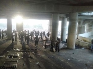Bus Deltras FC Sempat Tertahan Saat Ricuh Usai Laga Lawan Gresik United