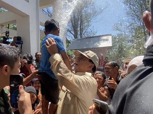 Prabowo Diteriaki Presiden saat Resmikan Sumur Air Bersih di Banten