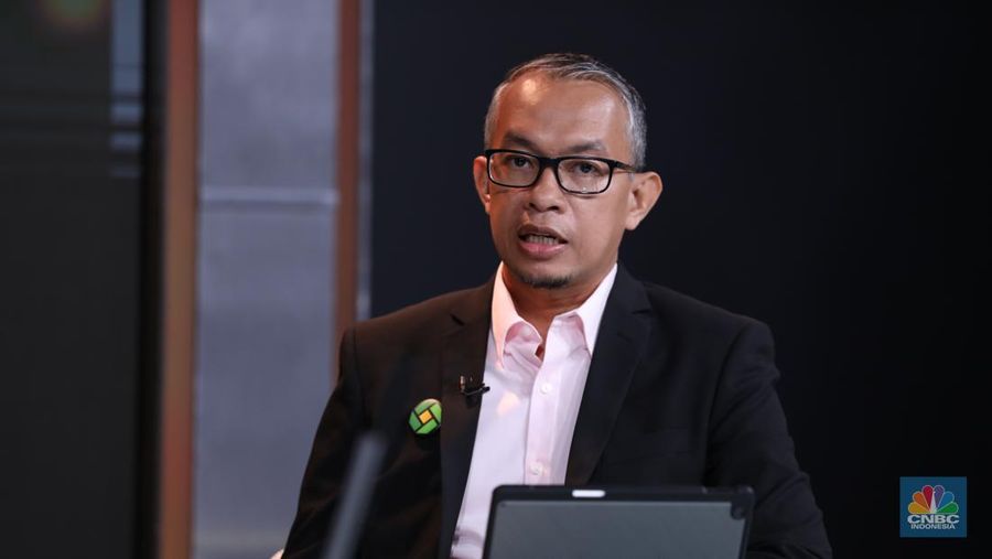 Direktur Utama Finex, Agung Wisnuaji dalam acara Road to CNBC Awards 2023 'Best Financial Services', pada Senin, (20/11/2023). Penghargaan ini merupakan para pelaku di sektor layanan keuangan yang mampu mengukir kisah sukses di tengah ketidakpastian ekonomi Tanah Air. (CNBC Indonesia/Tri Susilo)
