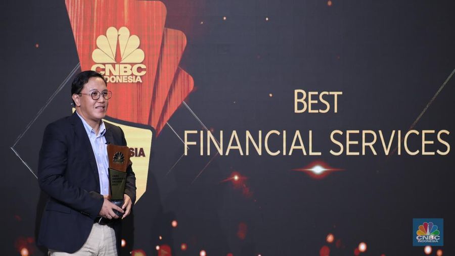 Direktur Utama Jalin, Ario Tejo Bayu Aji dalam acara Road to CNBC Awards 2023 'Best Financial Services', pada Senin, (20/11/2023). Penghargaan ini merupakan para pelaku di sektor layanan keuangan yang mampu mengukir kisah sukses di tengah ketidakpastian ekonomi Tanah Air. (CNBC Indonesia/Tri Susilo)