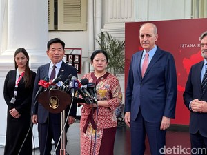 Puan dan 4 Ketua Parlemen MIKTA Temui Jokowi, Bahas Perdamaian di Gaza