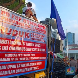 Kantor Pj Gubernur DKI Tiba-Tiba Digeruduk Buruh, Ada Apa?
