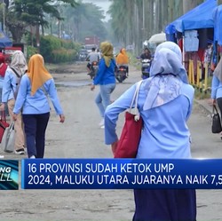 16 Provinsi Ketok UMP 2024, Maluku Utara Naik 7,5%