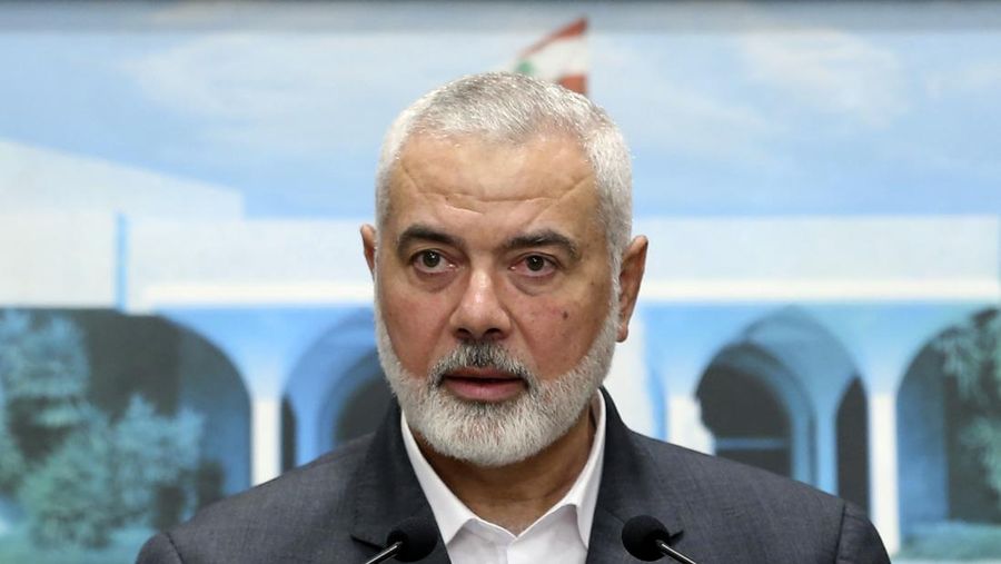 Ismail Haniyeh, pemimpin kelompok militan Palestina Hamas. (Dalati Nohra/Lebanese Official Government via AP/File Foto)