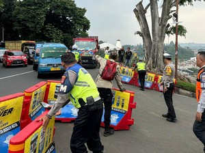 Imbas Longsor, Lalin Jl Batutulis Bogor Satu Arah Bergantian hingga 10 Desember
