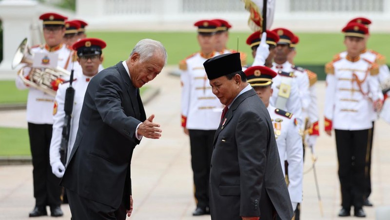 Prabowo Terima Penghargaan Militer Tertinggi dari Pemerintah Singapura, Darjah Utama Bakti Cemerlang. (Dok Kemenhan)