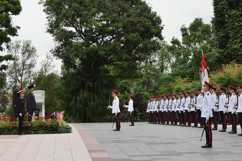 Prabowo Terima Penghargaan Militer Tertinggi dari Pemerintah Singapura, Darjah Utama Bakti Cemerlang. (Dok Kemenhan)