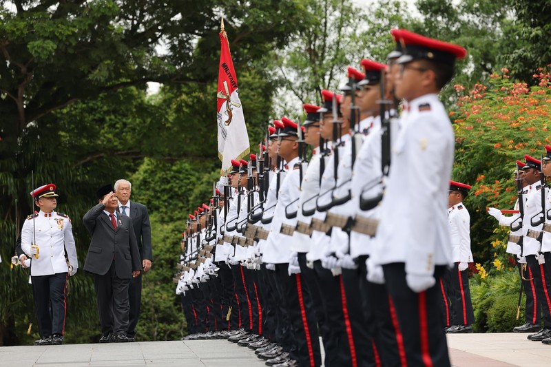 Prabowo Terima Penghargaan Militer Tertinggi dari Pemerintah Singapura, Darjah Utama Bakti Cemerlang. (Dok Kemenhan)
