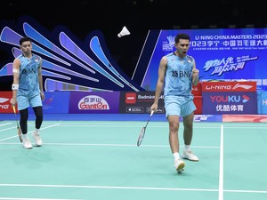 Fajar/Rian Kini Kalahkan Kim/Anders di BWF World Tour Finals 2023