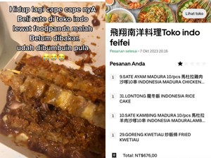 Pesan Sate Kambing di Taiwan, Wanita Indonesia Ini Dapat Sate Mentah