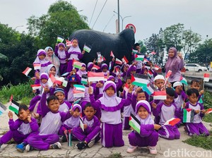 Dukungan untuk Rakyat Palestina dari Bocah TK di Cimahi