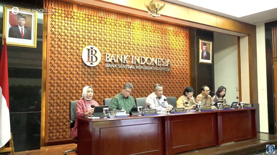 Pengumuman Hasil Rapat Dewan Gubernur Bulanan Bulan November 2023 (Tangkapan Layar Youtube)