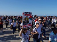 Potret Demo Palestina di Kuba, Presiden Turun-Serbu Kedutaan