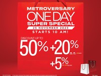 Ada Pesta Diskon Akhir Tahun Up Tp 50% di METROVERSARY