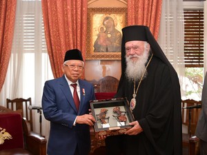 Uskup Agung Athena Usai Bertemu Maruf Amin: Perang di Gaza Harus Dihentikan