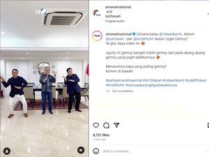 Serunya Zulhas, Erick Thohir & Ridwan Kamil Jajal Tren Joget Gemoy