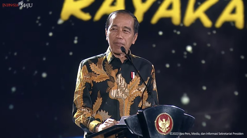 Sambutan Presiden Jokowi pada Puncak Peringatan Hari Guru Nasional, Jakarta, 25 November 2023. Sambutan Presiden Jokowi pada Puncak Peringatan Hari Guru Nasional, Jakarta, 25 November 2023. (Tangkapan Layar Youtube Sekretariat Presiden)